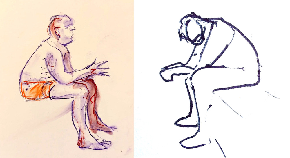 Dynamic pose yo | Drawings of friends, Friends sketch, Drawing base